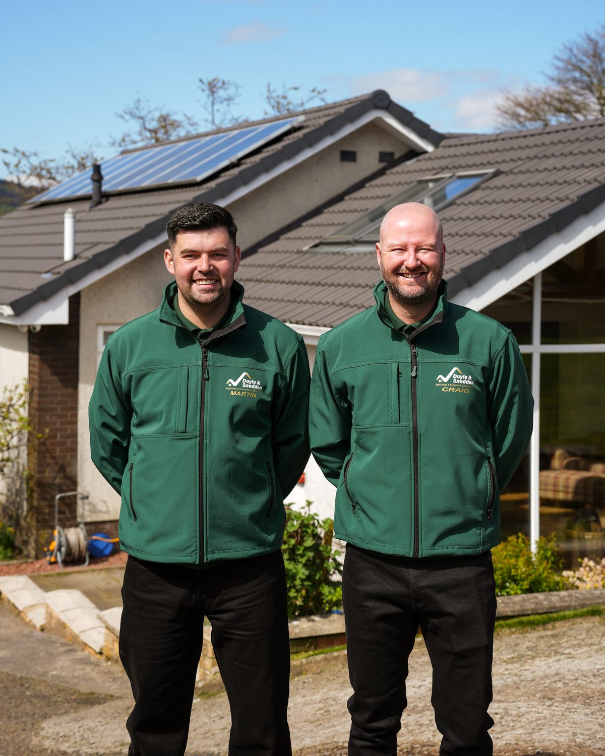 Martin and Craig of Doyle & Snedden Roofing