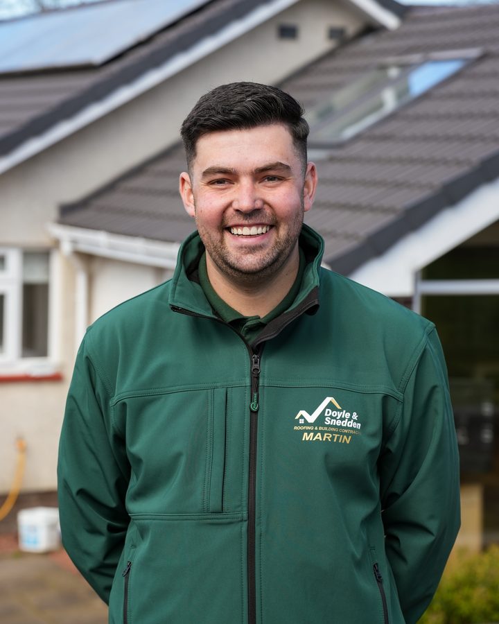 Martin, co-owner of Doyle & Snedden Roofing